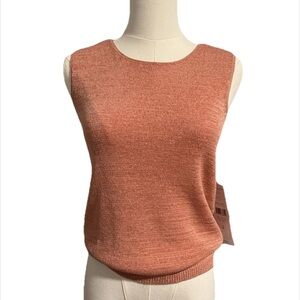 Josephine Chaus Petite knit Top in Dusty Coral,
Size Petite NWT